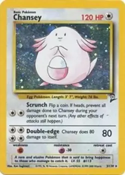 Chansey (#003/130) - Holofoil OS - Base Set 2 HP Pokemon - Image 1