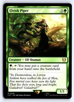 Elvish Piper 239 Commander: The Lord of the Rings: Magic NM - Image 1