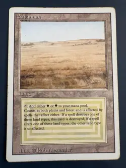 MTG Savanah Revised Edition Dual Land - Image 1
