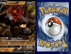 Coalossal V 098/185 Holo V Rare Vivid Voltage Pokemon Holo NM/M - Image 2