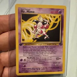 Pokemon TCG Mr. Mime Jungle 22/64 1st Edition Rare Regular Basic NM - Image 1