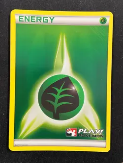 Grass Energy - Play! Pokemon League Stamped (Pokemon) Reverse Holo - Image 1