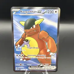 Pokemon Kangaskhan ex Ultra Rare Full Art Holo 190/165 Scarlet & Violet 151 2023 - Image 1