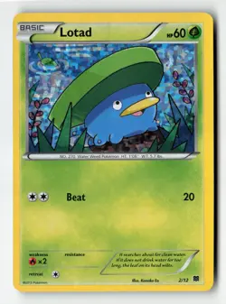 Lotad 2/12 Mcdonald's 2015 Promo Holo Pokemon - Image 1