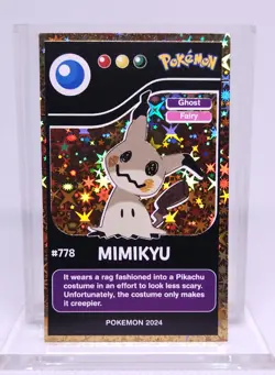 Pokemon 2024 POKEDEX BLACK Card #778 Mimikyu Kanto Peru Edition US Seller - Image 1