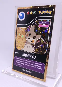 Pokemon 2024 POKEDEX BLACK Card #778 Mimikyu Kanto Peru Edition US Seller - Image 2