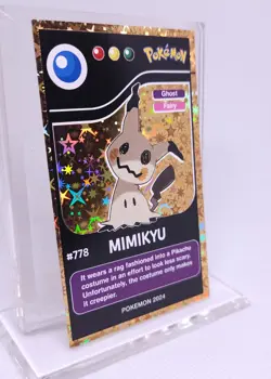Pokemon 2024 POKEDEX BLACK Card #778 Mimikyu Kanto Peru Edition US Seller - Image 3