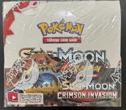 2017 Pokemon Sun And Moon: Crimson Invasion Booster Box *Factory Sealed/English* 820650812491 - Image 1