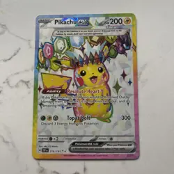 Pikachu Ex - Full Art Ultra Rare #219/191 - Pokemon Surging Sparks 2024 Gradable - Image 1