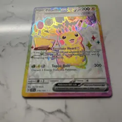 Pikachu Ex - Full Art Ultra Rare #219/191 - Pokemon Surging Sparks 2024 Gradable - Image 2