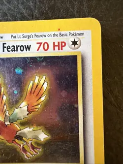 Pokemon TCG Lt. Surge's Fearow #007/132 Gym Heroes Holo Vintage Played - Image 4