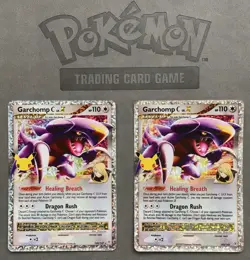 Pokemon Celebrations Garchomp C LV.X 145/147 Rare Anniversary Cards Lot of 2 - Image 1