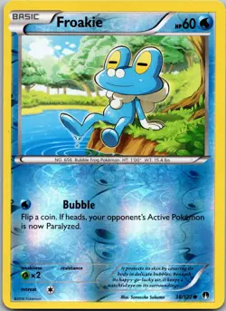 POKEMON FROAKIE 38/122 COMMON REVERSE HOLO BREAKPOINT NM/M - Image 1