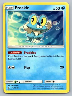 Pokemon TCG SM - Forbidden Light Froakie (21) 21/131 - Image 1