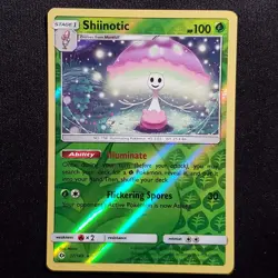 Shiinotic 17/149 Reverse Holo Holo Rare SM Base Set Pokemon Lightly Played - Image 1