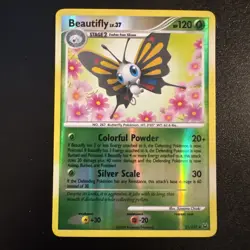 Pokemon TCG Beautifly Reverse Holo Card 21/127 Platinum - Image 1