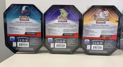 Pokemon TCG Triple Whammy Collectors Tins Darkrai Slaking Tyranitar LOT of 4 - Image 2