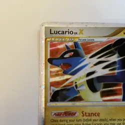 Lucario LV.X 122/123 Mysterious Treasures Holo Pokemon TCG 2007 - Image 7