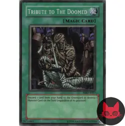 Yugioh Tribute to the Doomed MRD-E057 Super Rare HP - Image 1