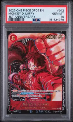 One Piece 2023 OP05-AWAKENING of the New Era #012 Monkey D. Luffy PSA 10 - Image 1