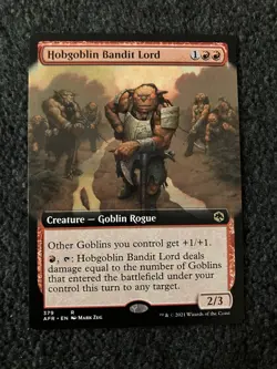 Magic The Gathering MTG - Hobgoblin Bandit Lord (Extended Art) - AFR - Image 1