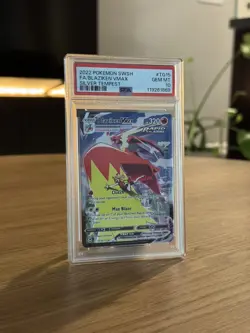 2022 POKEMON SWORD & SHIELD SILVER TEMPEST #TG15 FULL ART/BLAZIKEN VMAX PSA 10 - Image 1