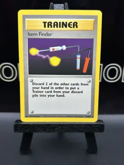 Item Finder 74/102 Base Set Rare Trainer - WOTC Pokemon Card - Image 2