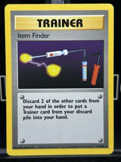 Item Finder 74/102 Base Set Rare Trainer - WOTC Pokemon Card - Image 3