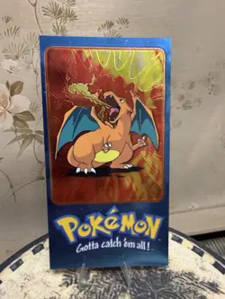 Pokemon Topps Charizard Jumbo Card/Tin Topper TV Animation Series 2 #5 of 5 - Image 1