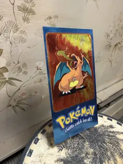Pokemon Topps Charizard Jumbo Card/Tin Topper TV Animation Series 2 #5 of 5 - Image 2