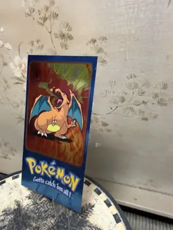 Pokemon Topps Charizard Jumbo Card/Tin Topper TV Animation Series 2 #5 of 5 - Image 3