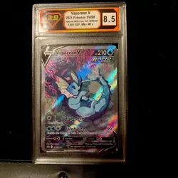 Pokemon Vaporeon V SWSH181 Promo Holo 210 HP Graded 8.5 SWSH Sword & Shield - Image 1