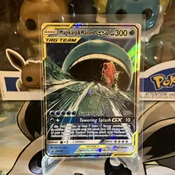 Pokemon TCG Magikarp & Wailord GX SM166 TAG TEAM Promo english !DAMAGED!! - Image 1