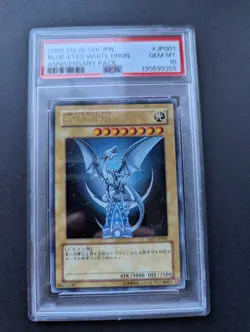 Yu-Gi-Oh PSA 10 GEM MINT YAP1-JP001 BLUE-EYES WHITE DRAGON Anniversary Japanese - Image 1