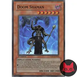 Yugioh Doom Shaman TAEV-EN025 Super Rare 1st Edition MP - Image 1