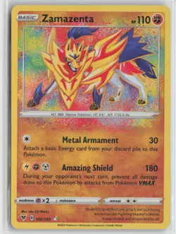 Zamazenta 102/185 Amazing Rare Vivid Voltage Pokemon NM - Image 1