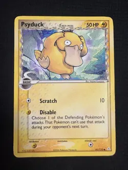 Pokemon Psyduck 81/110 Holon Phantoms 2006 English Regular Common Basic 50 HP - Image 1