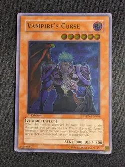 Yugioh - Vampire’s Curse PTDN-EN090 1st Edition Ultimate Rare NM - Image 1