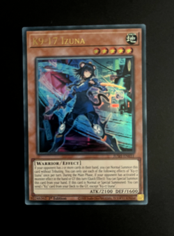 YUGIOH K9-17 IZUNA ULTRA RARE JUSH-EN031 1ST EDITION NM/M - Image 1