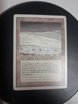 Tundra Magic Card Revised Dual Land MTG LP 100% Authentic - Image 1