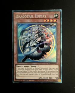 YUGIOH DRACOTAIL LUKIAS COLLECTOR RARE JUSH-EN001 1ST EDITION NM/M - Image 1