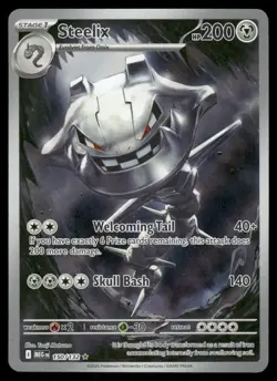 Pokemon Cards Steelix 150/132 Mega Evolution Illustration Rare NM *2 - Image 1