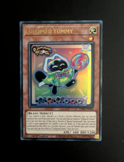 YUGIOH LOLLIPO YUMMY ULTRA RARE JUSH-EN018 1ST EDITION NM/M - Image 1