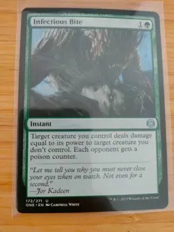 MTG Infectious Bite 172 Phyrexia: All Will Be One M/NM Free UK P&P - Image 1