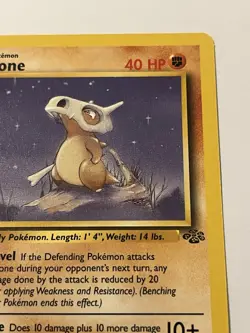 Cubone Vintage Pokemon Card # 5 /64 Fossil Stamp RARE 1999 1st Edition n MINT 💎 - Image 3