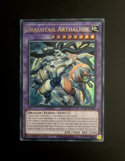 YUGIOH DRACOTAIL ARTHALION ULTRA RARE JUSH-EN006 NM/M - Image 1