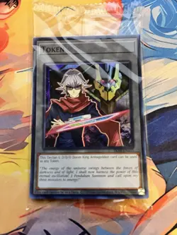 Declan & D/D/D Doom King Armageddon TKN5-EN035 Doom of Dimensions Yugioh Token - Image 1