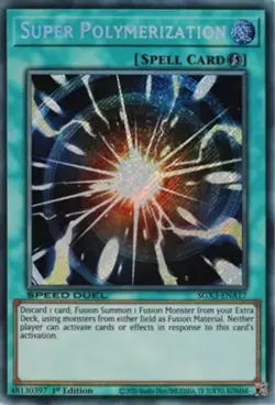 Super Polymerization - SGX3-ENA17 - Secret Rare - 1st Edition Near Mint Yugioh C - Image 1