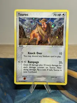 Tauros 16/112 EX FireRed & LeafGreen 2004 Holo Rare Pokemon Card MP HP - Image 1