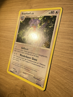 Knarksel Lv.32 48/123 Pokemon Card Geheimnisvolle Schatze Calender Promo LP - Image 3